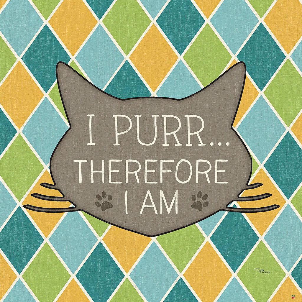 Cat Sayin III by Pela Studio. SKU 14298a. Archival Giclee Fine art print for wall decor.