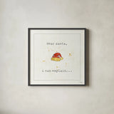 Christmas Cuties I by Pela Studio. Shown in a sleek black glass frame for a contemporary gallery look. Available as an archival giclee rolled canvas, fine art paper, or poster print. SKU 31384a.