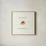 Christmas Cuties I by Pela Studio. Shown in a natural wood glass frame for a timeless modern aesthetic. Available as an archival giclee rolled canvas, fine art paper, or poster print. SKU 31384a.