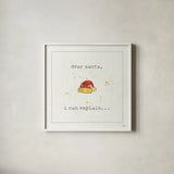 Christmas Cuties I by Pela Studio. Shown in a crisp white glass frame for a clean and minimalist style. Available as an archival giclee rolled canvas, fine art paper, or poster print. SKU 31384a.