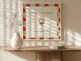 Christmas Cuties II Step 01A by Pela Studio. shown as a paper print in a white frame. Available as a archival giclee rolled canvas, fine art paper, or poster print. SKU 47512a.