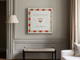 Christmas Cuties II Step 01A by Pela Studio. shown as a paper print in a white frame. Available as a archival giclee rolled canvas, fine art paper, or poster print. SKU 47512a.
