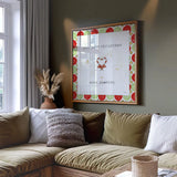 Christmas Cuties II Step 01A by Pela Studio. Displayed as artwork in a comfortable living room interior. Available as an archival giclee rolled canvas, fine art paper, or poster print. SKU 47512a.