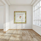 Christmas Cuties III Step 04C by Pela Studio. shown as a paper print in a natural frame. Available as a archival giclee rolled canvas, fine art paper, or poster print. SKU 47513a.