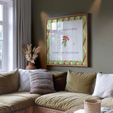 Christmas Cuties III Step 04C by Pela Studio. Displayed as artwork in a comfortable living room interior. Available as an archival giclee rolled canvas, fine art paper, or poster print. SKU 47513a.
