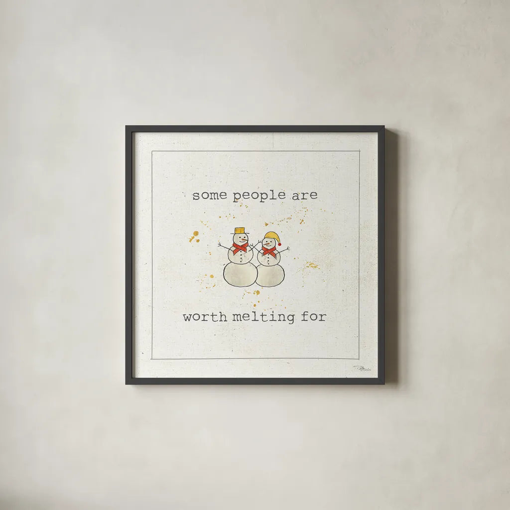 Christmas Cuties IV by Pela Studio. Shown in a sleek black glass frame for a contemporary gallery look. Available as an archival giclee rolled canvas, fine art paper, or poster print. SKU 31387a.