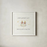 Christmas Cuties IV by Pela Studio. Shown in a crisp white glass frame for a clean and minimalist style. Available as an archival giclee rolled canvas, fine art paper, or poster print. SKU 31387a.