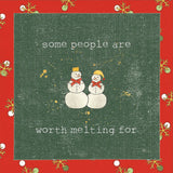 Christmas Cuties IV Dark Green by Pela Studio. SKU 47514a. Archival Giclee Fine art print for wall decor.