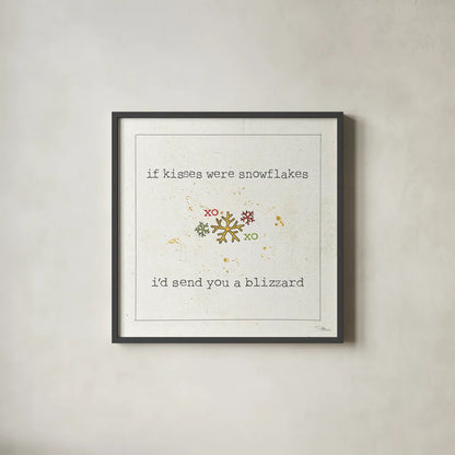 Christmas Cuties V by Pela Studio. Shown in a sleek black glass frame for a contemporary gallery look. Available as an archival giclee rolled canvas, fine art paper, or poster print. SKU 31388a.