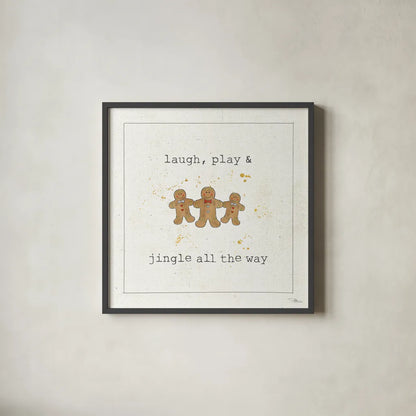 Christmas Cuties VI by Pela Studio. Shown in a sleek black glass frame for a contemporary gallery look. Available as an archival giclee rolled canvas, fine art paper, or poster print. SKU 31389a.