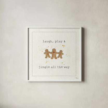 Christmas Cuties VI by Pela Studio. Shown in a crisp white glass frame for a clean and minimalist style. Available as an archival giclee rolled canvas, fine art paper, or poster print. SKU 31389a.