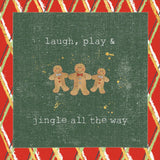 Christmas Cuties VI Dark Green by Pela Studio. SKU 47515a. Archival Giclee Fine art print for wall decor.