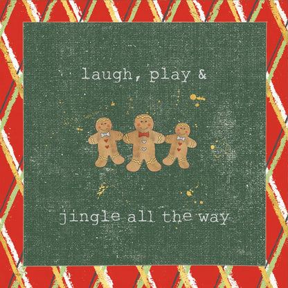 Christmas Cuties VI Dark Green by Pela Studio. SKU 47515a. Archival Giclee Fine art print for wall decor.