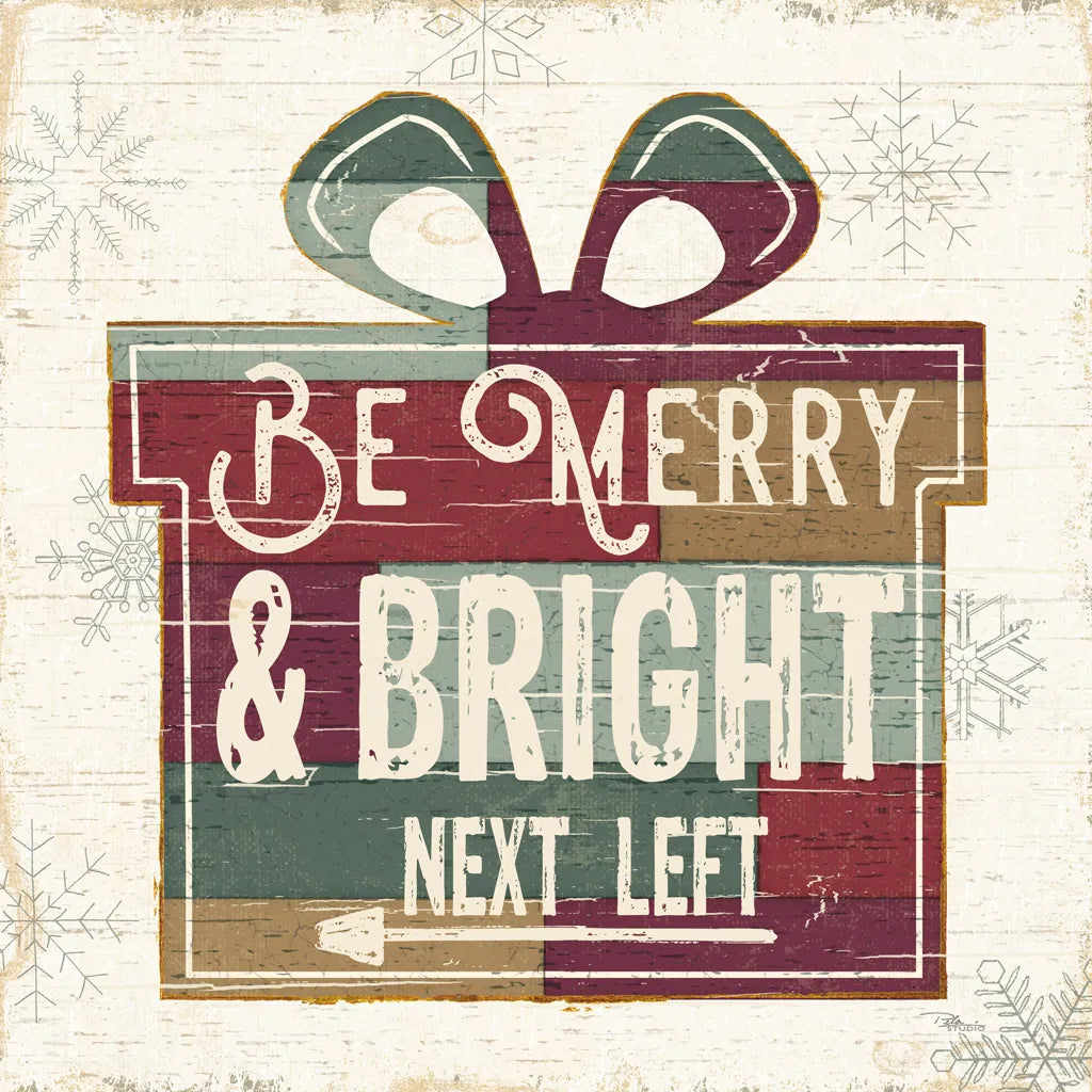 Christmas Signs I by Pela Studio. SKU 36671a. Archival Giclee Fine art print for wall decor.