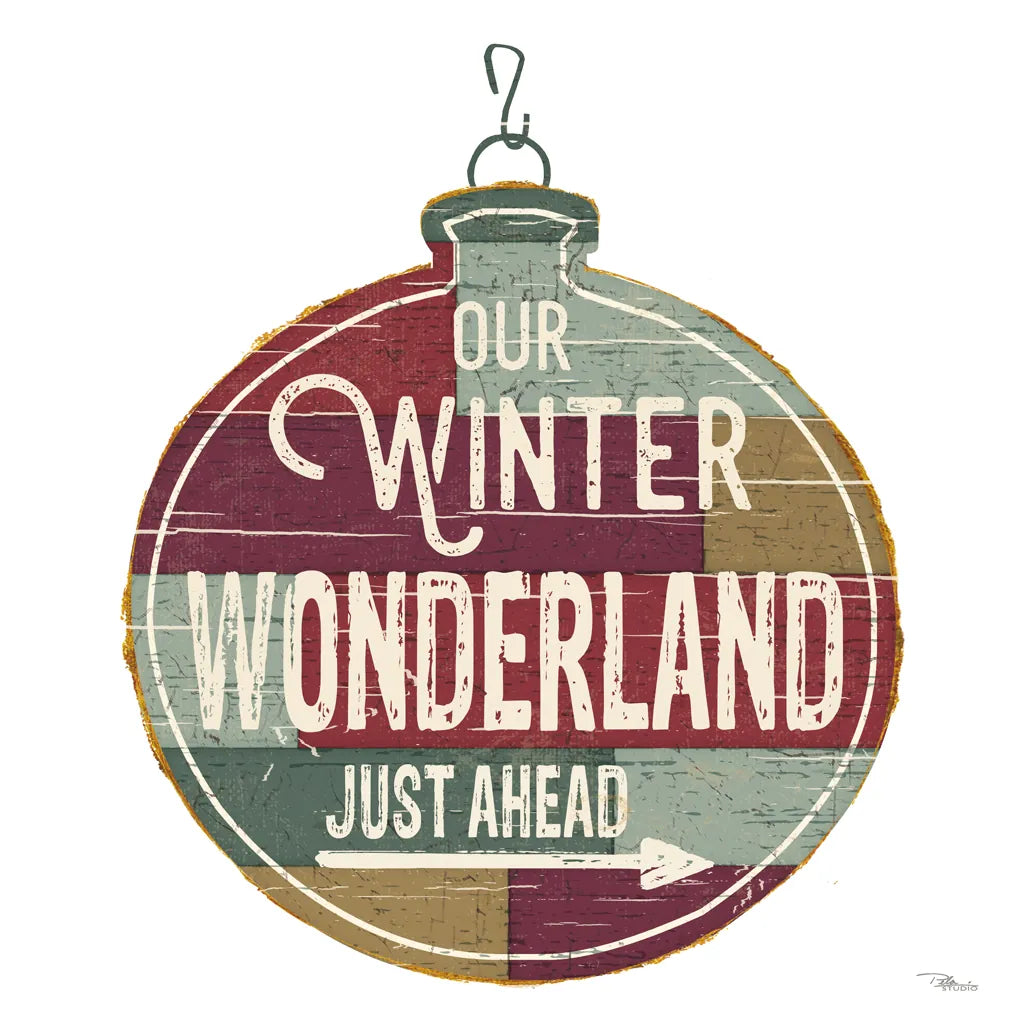 Christmas Signs II White by Pela Studio. SKU 65492a. Archival Giclee Fine art print for wall decor.