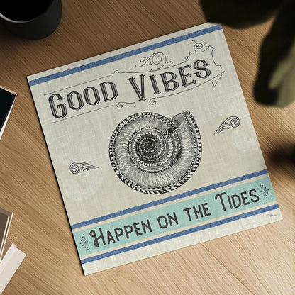 Coastal Farmhouse II by Pela Studio. Shown as a detailed flat fine art print, highlighting archival giclee quality. Available as an archival giclee rolled canvas, fine art paper, or poster print. SKU 52322a.