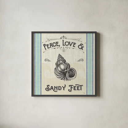 Coastal Farmhouse V by Pela Studio. Shown in a sleek black glass frame for a contemporary gallery look. Available as an archival giclee rolled canvas, fine art paper, or poster print. SKU 52325a.