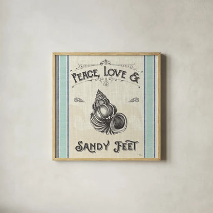 Coastal Farmhouse V by Pela Studio. Shown in a natural wood glass frame for a timeless modern aesthetic. Available as an archival giclee rolled canvas, fine art paper, or poster print. SKU 52325a.