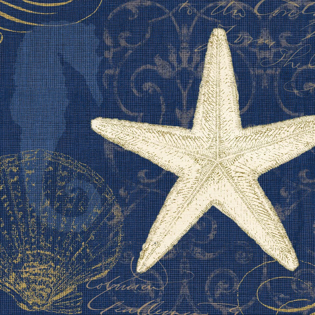 Coastal Moonlight I Teal by Pela Studio. SKU 11385a. Archival Giclee Fine art print for wall decor.