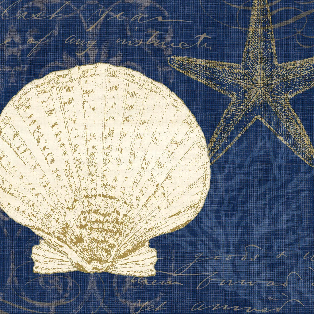 Coastal Moonlight II Teal by Pela Studio. SKU 11386a. Archival Giclee Fine art print for wall decor.