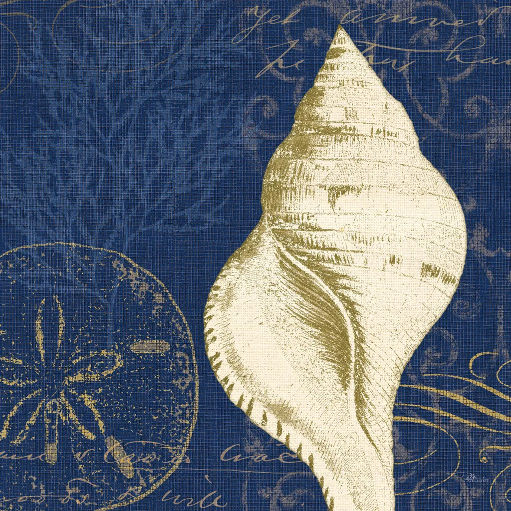 Coastal Moonlight IV Teal by Pela Studio. SKU 11388a. Archival Giclee Fine art print for wall decor.