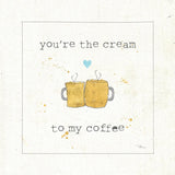 Coffee Cuties II Turquoise Heart v2 by Pela Studio. SKU 43805a. Archival Giclee Fine art print for wall decor.
