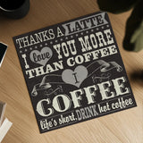 Coffee Lovers VII by Pela Studio. Shown as a detailed flat fine art print, highlighting archival giclee quality. Available as an archival giclee rolled canvas, fine art paper, or poster print. SKU 101070a.