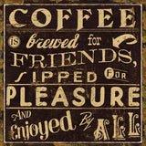 Coffee Quote II by Pela Studio. SKU 8009a. Archival Giclee Fine art print for wall decor.