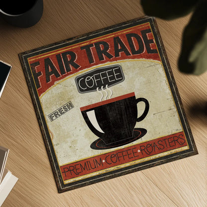 Coffee Roasters I by Pela Studio. Shown as a detailed flat fine art print, highlighting archival giclee quality. Available as an archival giclee rolled canvas, fine art paper, or poster print. SKU 10832a.