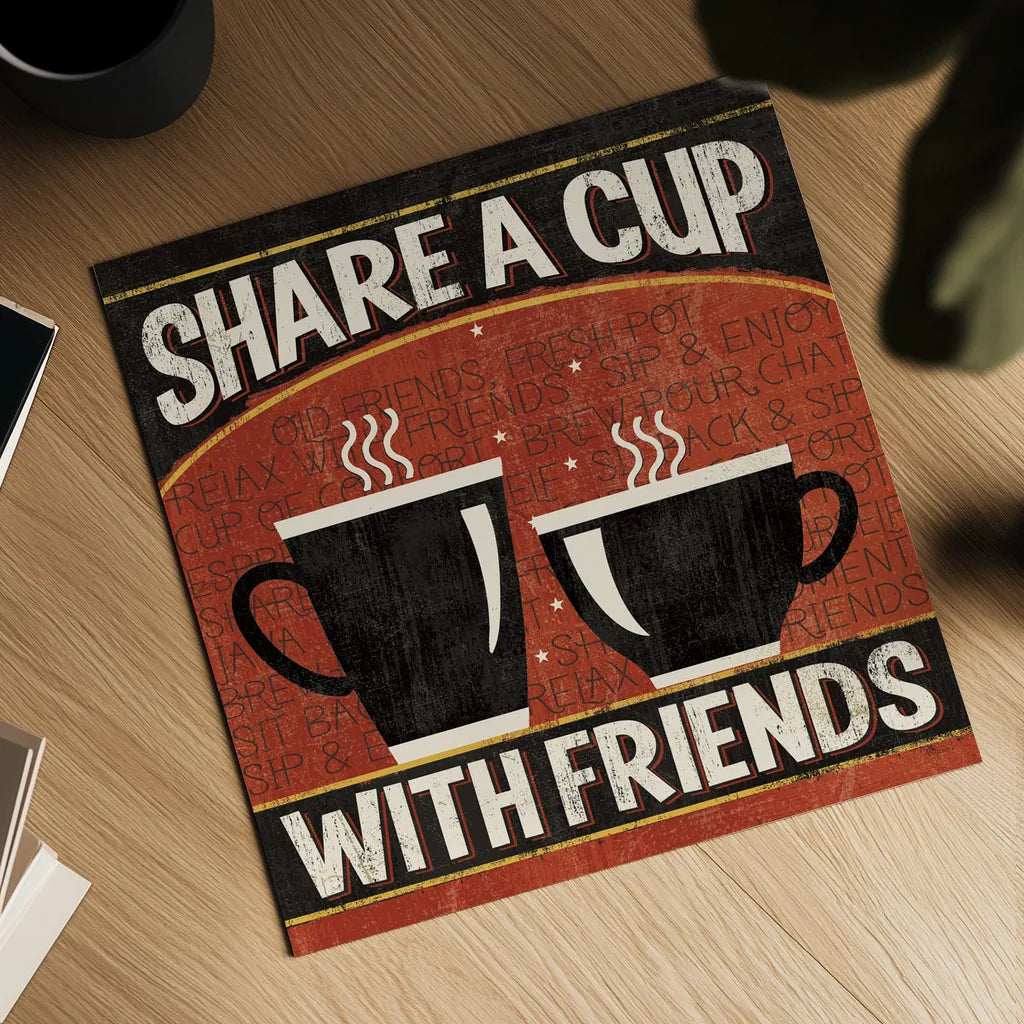 Coffee Roasters III by Pela Studio. Shown as a detailed flat fine art print, highlighting archival giclee quality. Available as an archival giclee rolled canvas, fine art paper, or poster print. SKU 10995a.