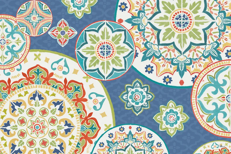 Colorful Journey I Blue by Pela Studio. SKU 37873i. Archival Giclee Fine art print for wall decor.