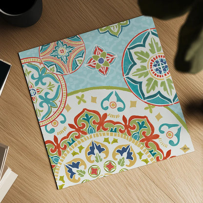 Colorful Journey III by Pela Studio. Shown as a detailed flat fine art print, highlighting archival giclee quality. Available as an archival giclee rolled canvas, fine art paper, or poster print. SKU 37864a.