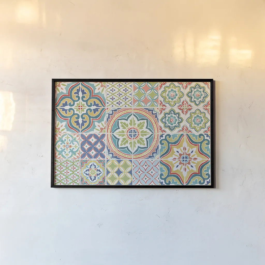 Colorful Journey IV by Pela Studio. shown as a paper print in a black flame. Available as a archival giclee rolled canvas, fine art paper, or poster print. SKU 37865i.