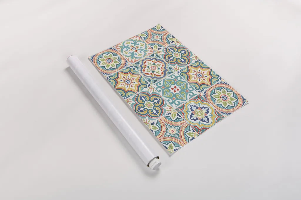 Colorful Journey V by Pela Studio. shown as a rolled paper print. Available as archival giclee rolled canvas, fine art paper, or poster print. SKU 37866i.