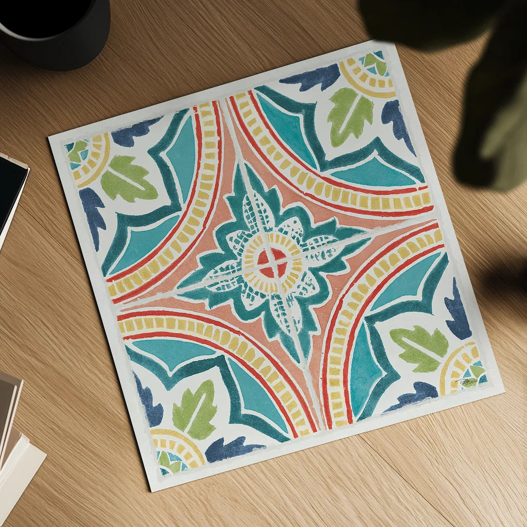 Colorful Journey VIII by Pela Studio. Shown as a detailed flat fine art print, highlighting archival giclee quality. Available as an archival giclee rolled canvas, fine art paper, or poster print. SKU 37869a.