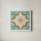 Colorful Journey X by Pela Studio. Shown in a crisp white glass frame for a clean and minimalist style. Available as an archival giclee rolled canvas, fine art paper, or poster print. SKU 37871a.