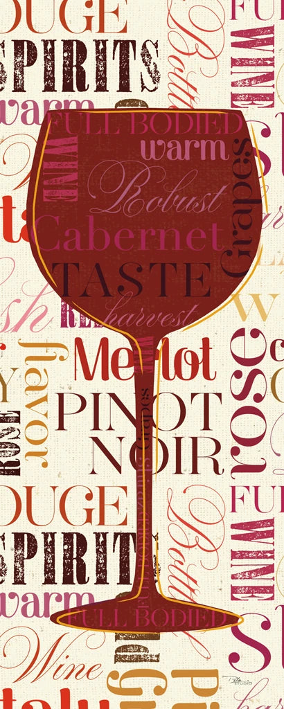 Colorful Wine Sayings Cabernet by Pela Studio