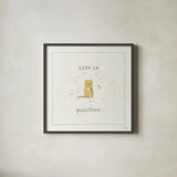 Companion Cuties I by Pela Studio. Shown in a sleek black glass frame for a contemporary gallery look. Available as an archival giclee rolled canvas, fine art paper, or poster print. SKU 25322a.