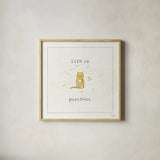 Companion Cuties I by Pela Studio. Shown in a natural wood glass frame for a timeless modern aesthetic. Available as an archival giclee rolled canvas, fine art paper, or poster print. SKU 25322a.