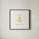Companion Cuties II by Pela Studio. Shown in a sleek black glass frame for a contemporary gallery look. Available as an archival giclee rolled canvas, fine art paper, or poster print. SKU 25323a.