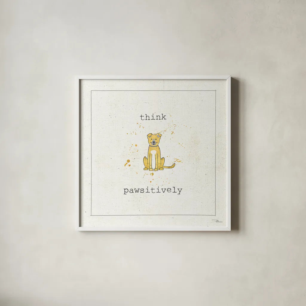 Companion Cuties II by Pela Studio. Shown in a crisp white glass frame for a clean and minimalist style. Available as an archival giclee rolled canvas, fine art paper, or poster print. SKU 25323a.