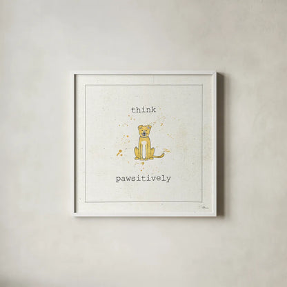 Companion Cuties II by Pela Studio. Shown in a crisp white glass frame for a clean and minimalist style. Available as an archival giclee rolled canvas, fine art paper, or poster print. SKU 25323a.