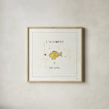 Companion Cuties III by Pela Studio. Shown in a natural wood glass frame for a timeless modern aesthetic. Available as an archival giclee rolled canvas, fine art paper, or poster print. SKU 25324a.