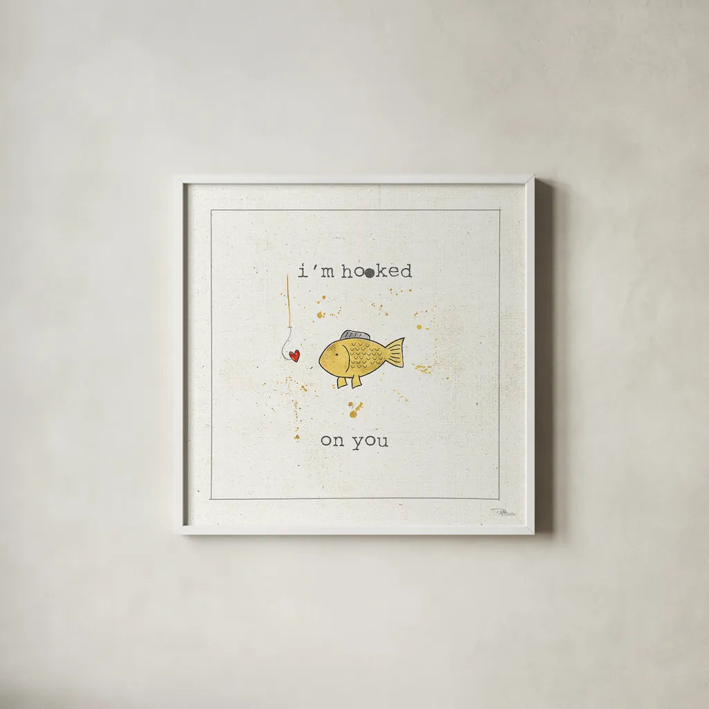 Companion Cuties III by Pela Studio. Shown in a crisp white glass frame for a clean and minimalist style. Available as an archival giclee rolled canvas, fine art paper, or poster print. SKU 25324a.