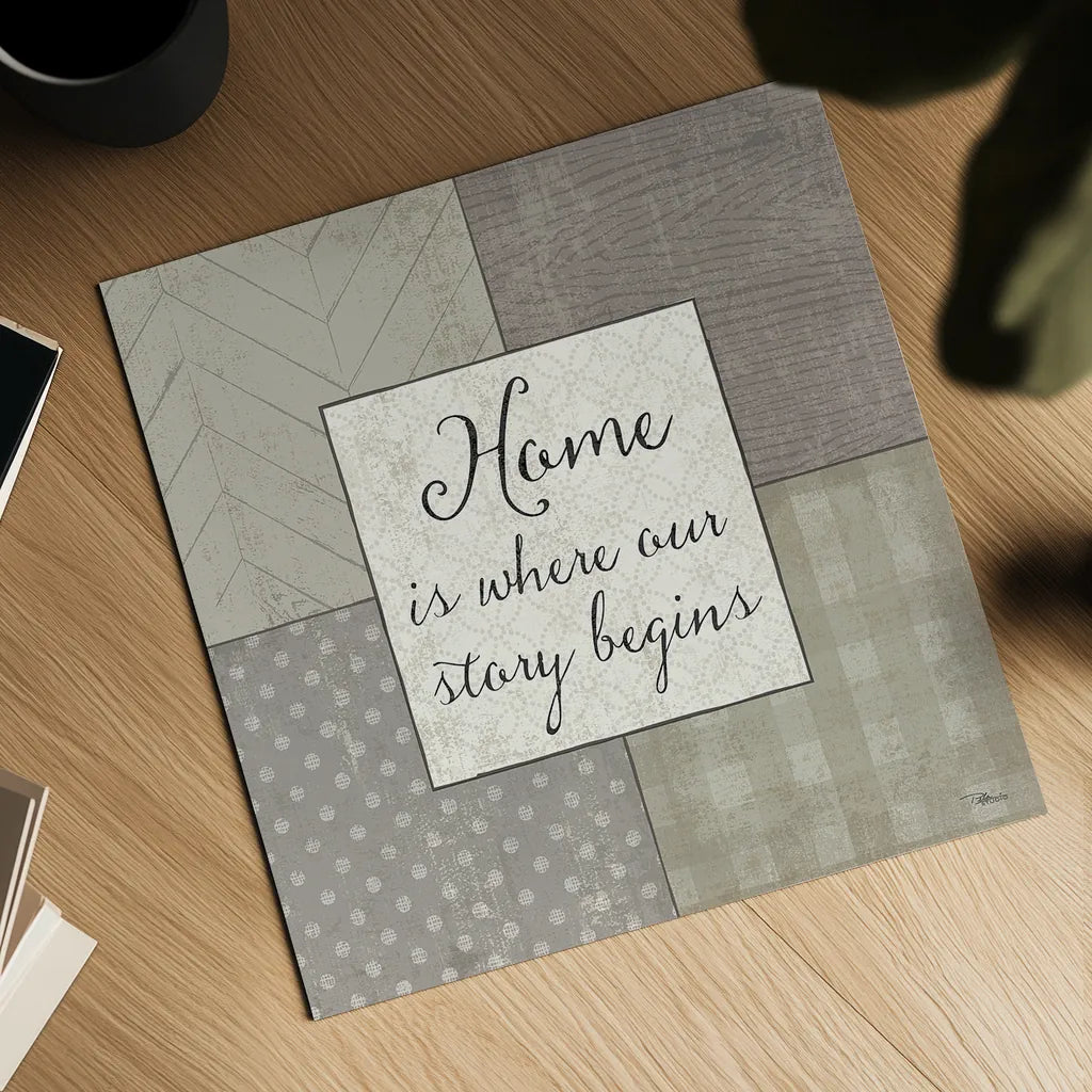 Country Collage IV by Pela Studio. Shown as a detailed flat fine art print, highlighting archival giclee quality. Available as an archival giclee rolled canvas, fine art paper, or poster print. SKU 33697a.