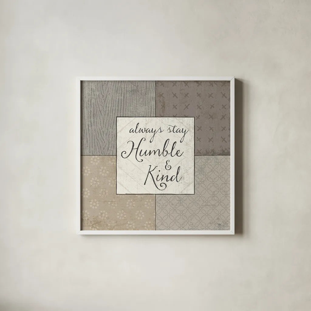 Country Collage V by Pela Studio. Shown in a crisp white glass frame for a clean and minimalist style. Available as an archival giclee rolled canvas, fine art paper, or poster print. SKU 33698a.