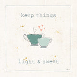 Cuisine Cuties Coffee Hearts Pastel by Pela Studio. SKU 56987a. Archival Giclee Fine art print for wall decor.