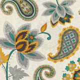 Decorative Nature II Turquoise Cream 18x18 by Pela Studio. SKU 12062a. Archival Giclee Fine art print for wall decor.