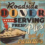 Diners and Drive Ins II by Pela Studio. SKU 13129a. Archival Giclee Fine art print for wall decor.