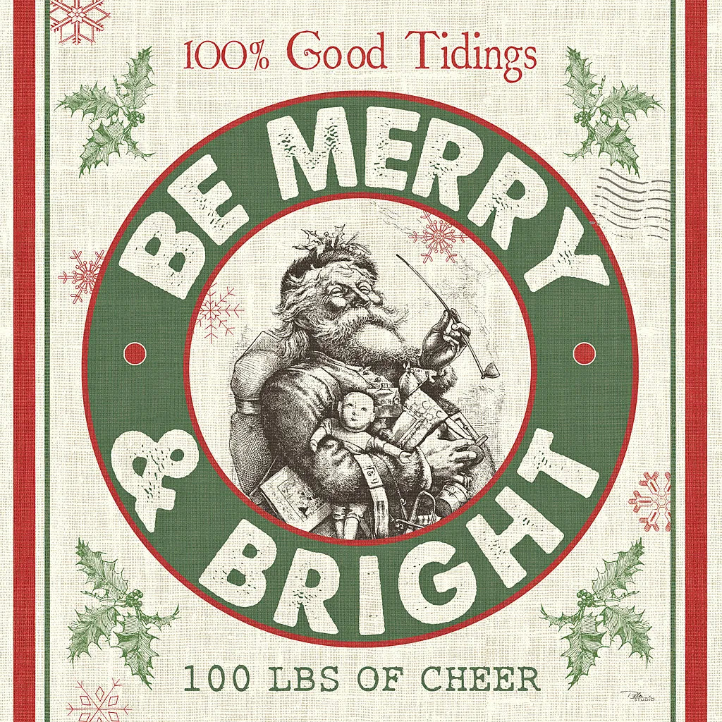 Farmhouse Holiday I by Pela Studio. SKU 41866a. Archival Giclee Fine art print for wall decor.